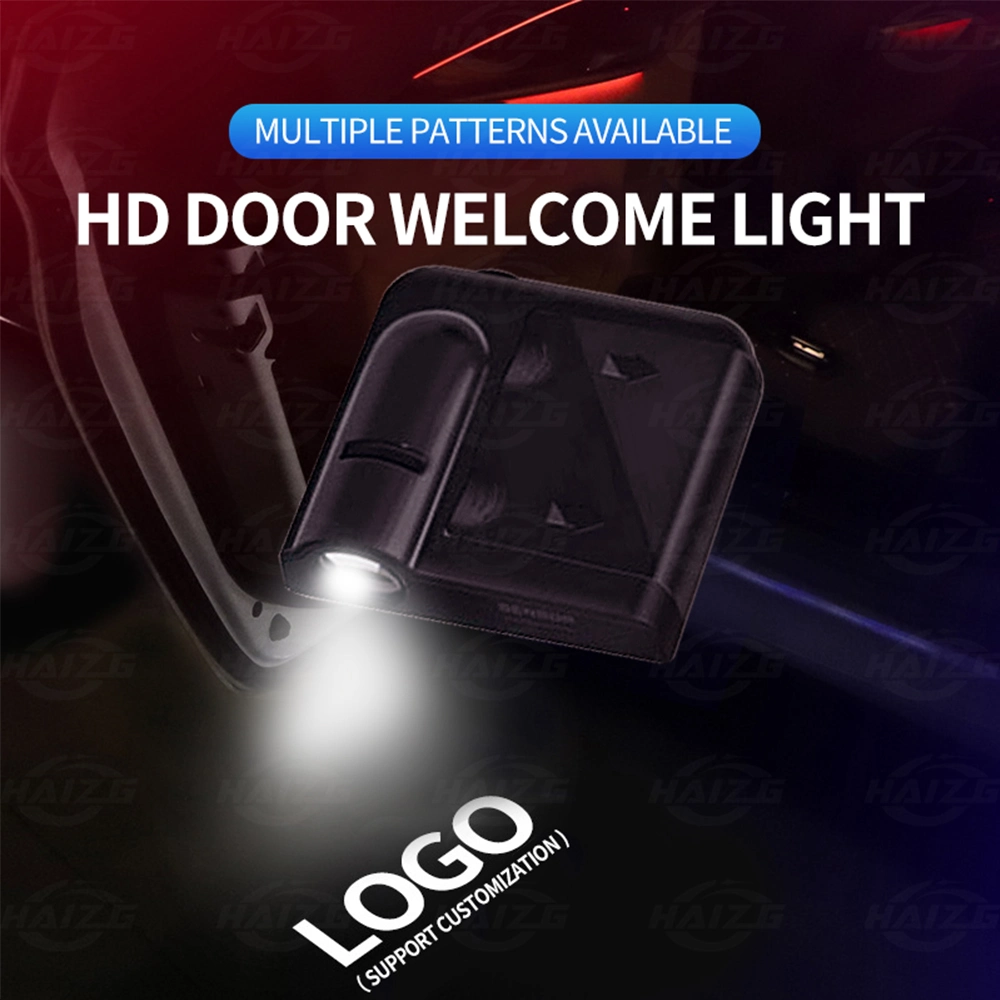 Haizg Universal Car Door Welcome Light with Wirelss Laser Logo Film