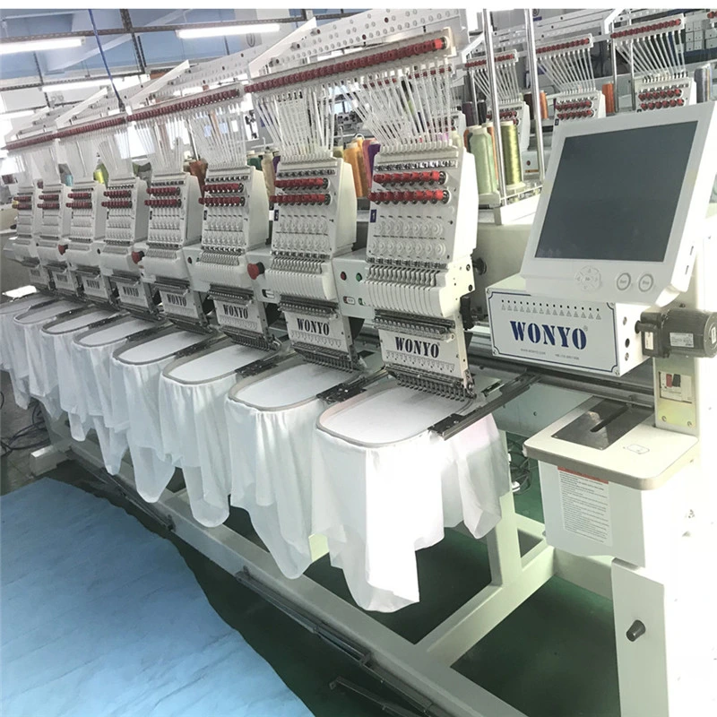 8 Heads 9 Needle Cap Electronic Embroidery Sewing Machine Wy908CH/ Wy1208CH/ Wy1508CH