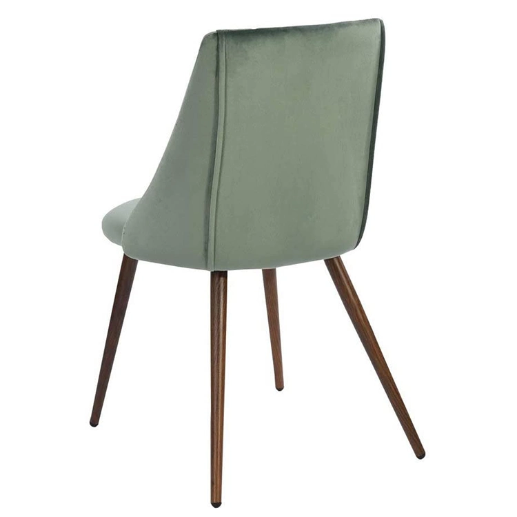 Luxury Design Metal Legs Velvet Hotel Leisure Dining Chair