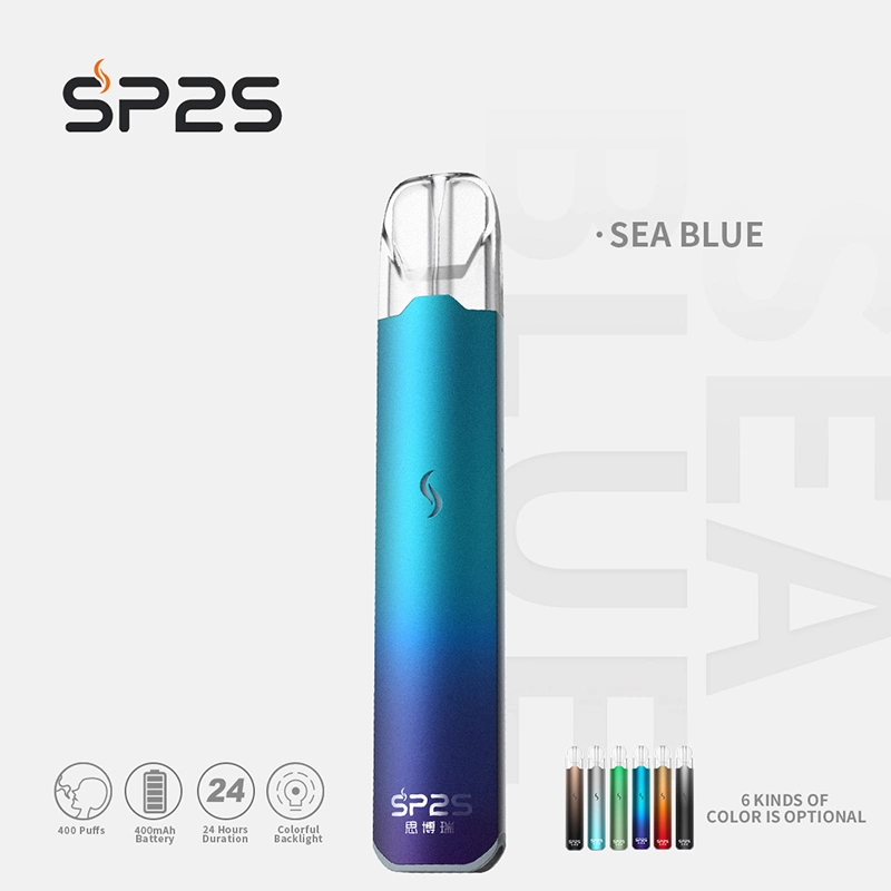 Sp2s Star Ocean Blue Vape 400mAh 2ml E Liquid E Electronic Cigarette Non Disposable Pod for USA and Russian