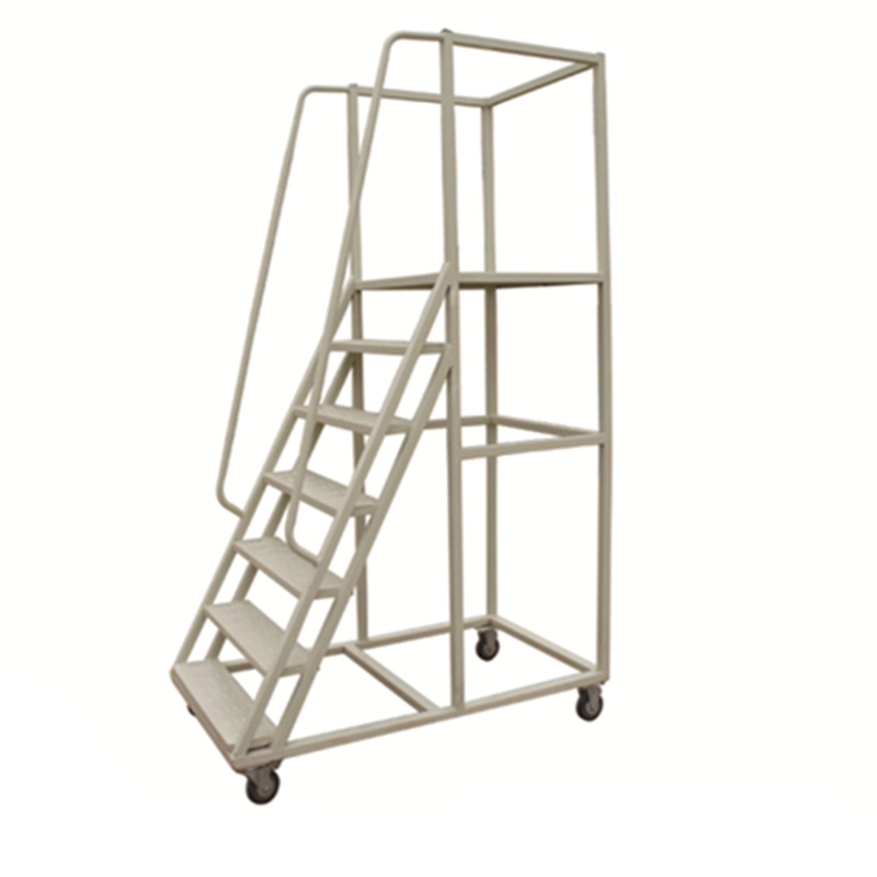 Best Sales Warehouse Stainless Steel Rolling Mobile Platform Ladder Truck