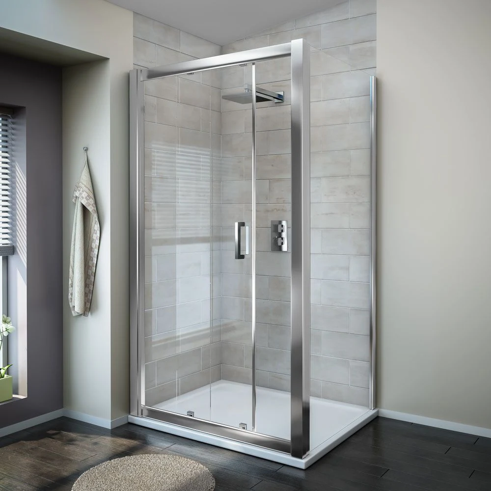 Badezimmer Moderne Einfache Klare Gehärtetes Glas Schiebetür Duschraum