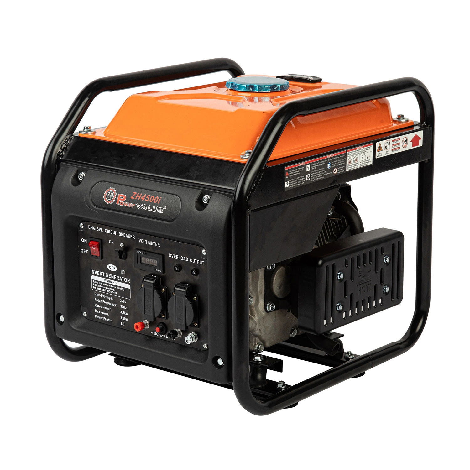 Factory Supper 220 Volt Gasoline Inverter Generator Recoil Start 3.5kw Gasoline Inverter Generator