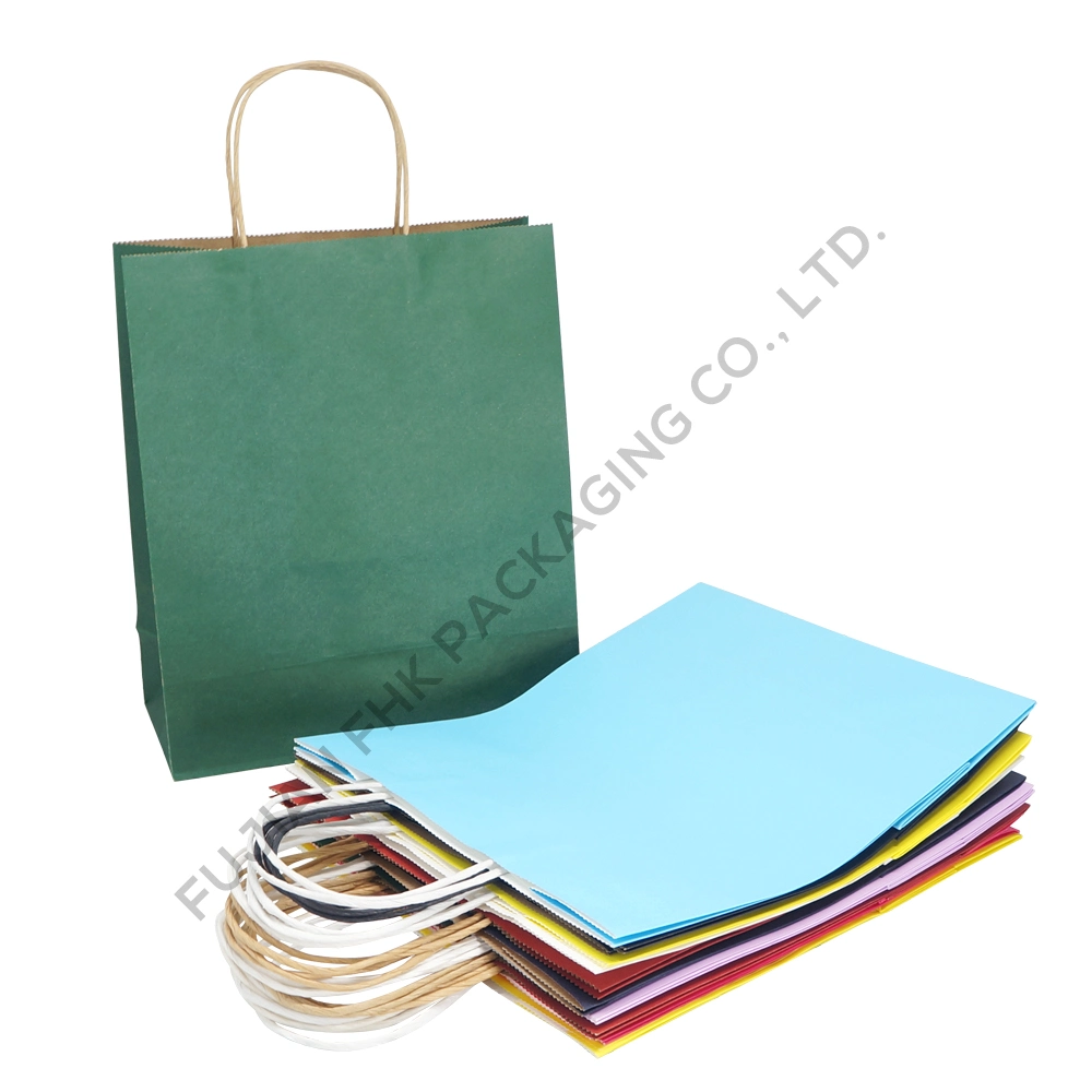 Kraft brun de luxe Eco Friendly Logo personnalisé Les sacs en papier