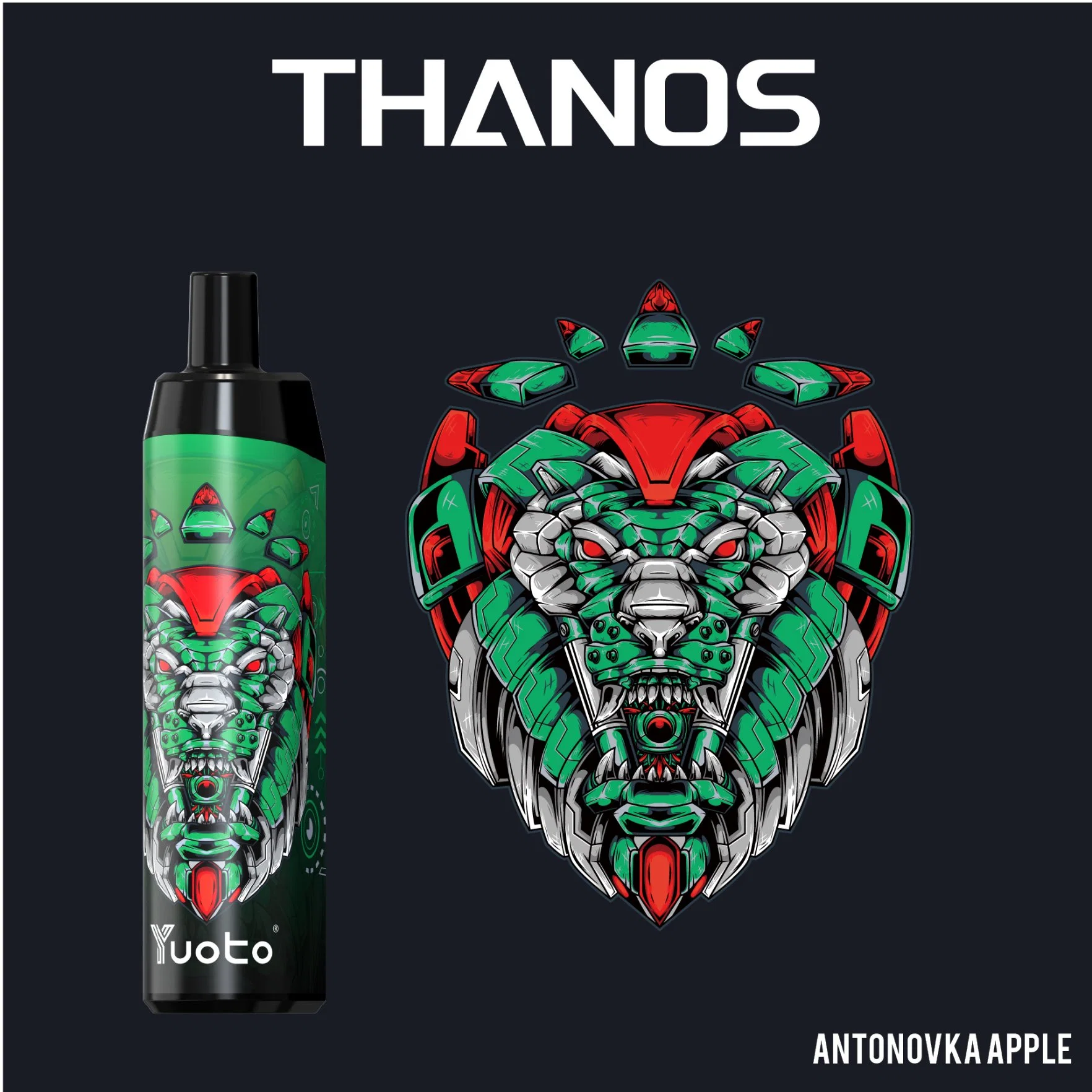 Yuoto OEM Custom Vaporizer Stift Thanos 5000 Puff Großhandel Einweg E Zigarette elektrische Zigarette Vape 650mAh E Zigarette Batterie