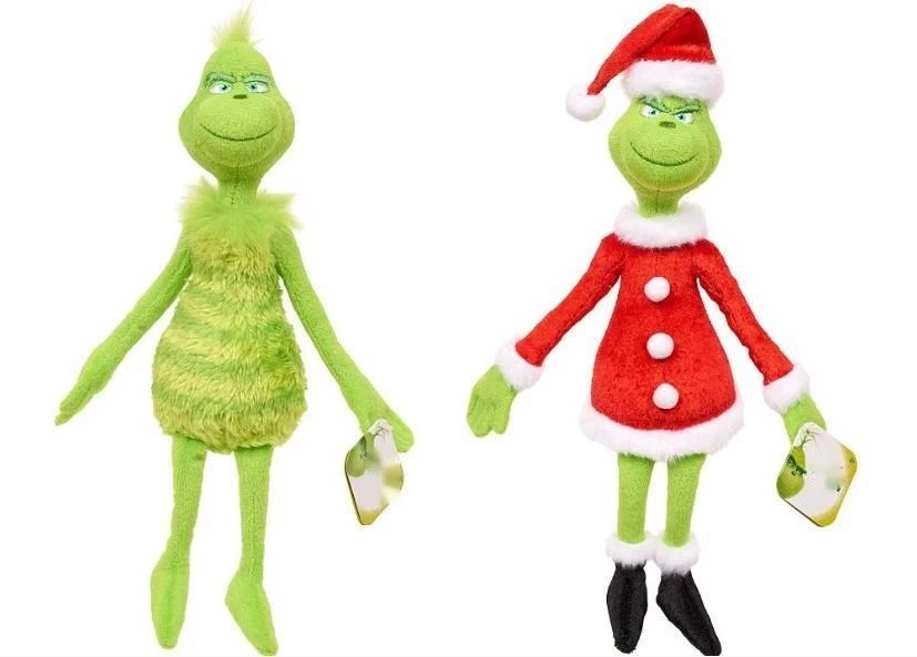 Christmas Freak Grinch Toy Realistic Cartoon Doll Simualtion Doll Kids Halloween Gifts Stuffed Plush Kid Plush Gift Green Doll