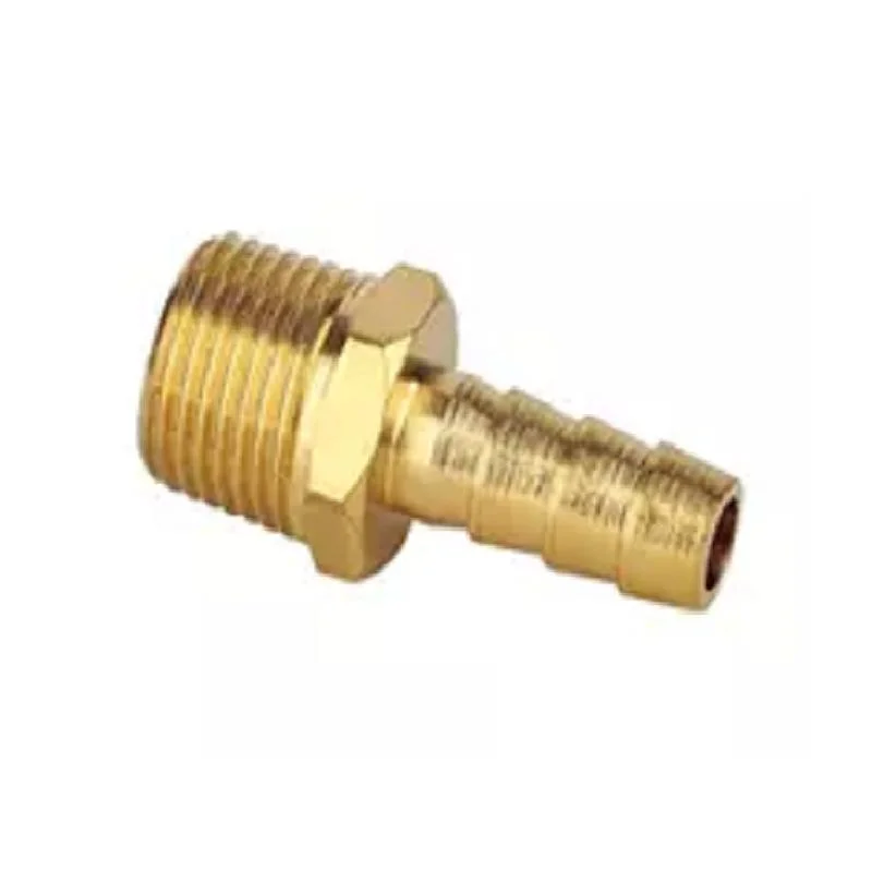 Brass External Hexagon Male Thread Water Hose Barb Connector Fitting