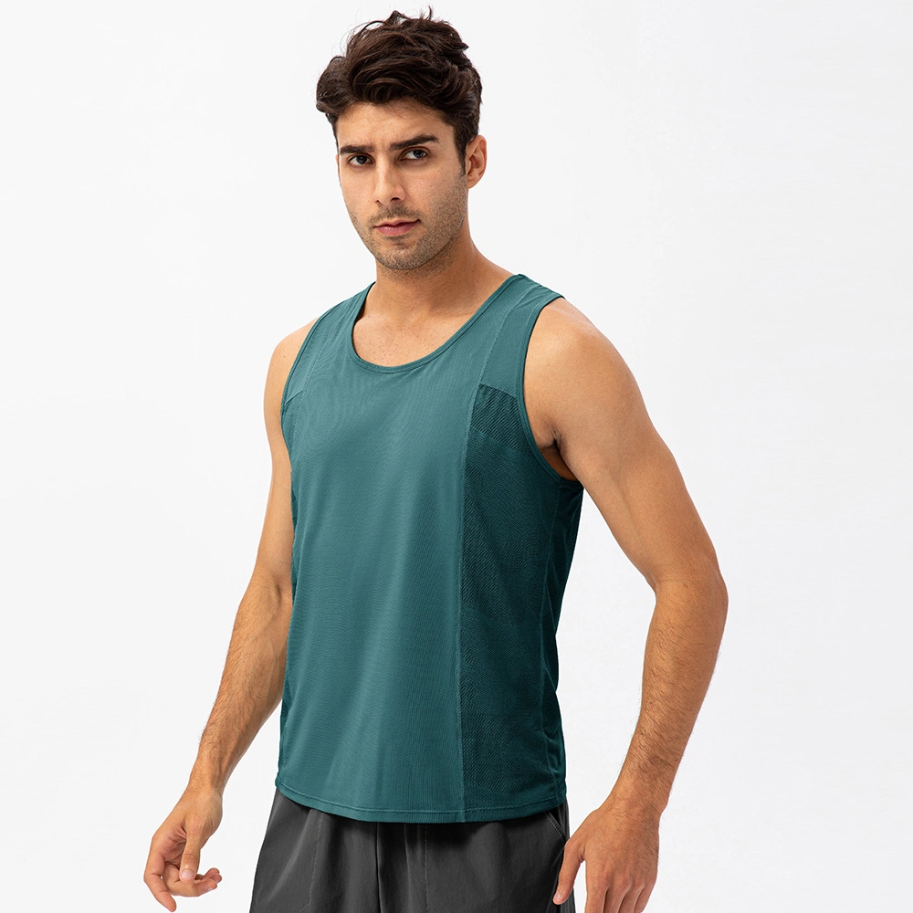 Entrenamiento de entrenamiento deportivo para hombre camisetas de tirantes de running Deportes sin mangas de secado rápido Chaleco