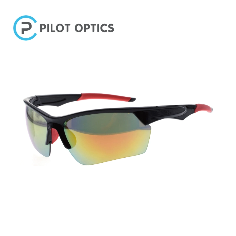 L'optique pilote 2023 Commerce de gros de la moitié de la jante de la mode Hommes Femmes Lunettes de soleil Lunettes de sport