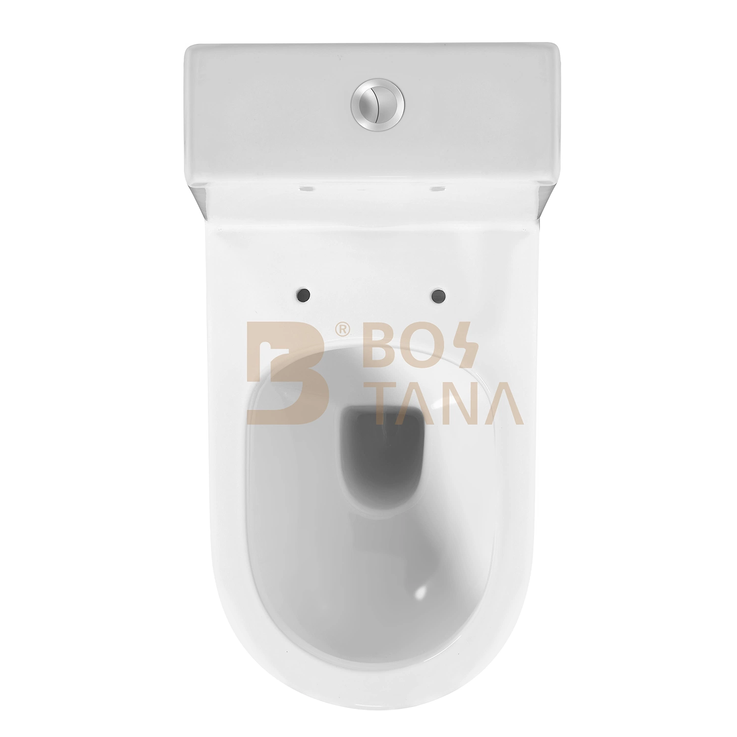 Cheap European P-Trap lavage toilettes deux pièces de rinçage de la porcelaine sanitaire