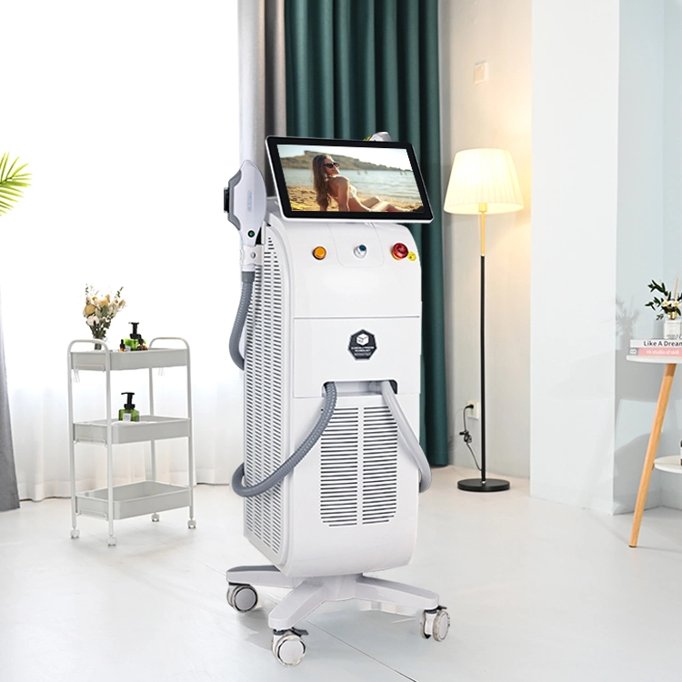 2022 Heißer Verkauf Bildschirm Linkge Ice Platinum Titanium Diode Laser Haarentfernung IPL Haarentfernung Hautverjüngung Beauty Equipment