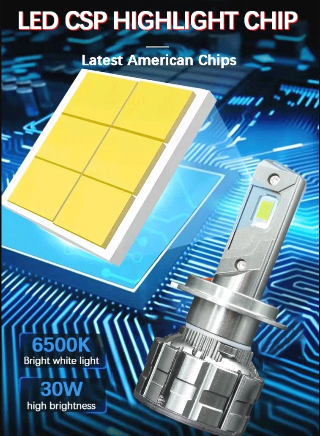 2022 Hottest Sale Csp 3570 Chips Car LED Headlight New X7 High Lumen H4 H11 9005 9006 Car Faro LED Bulb