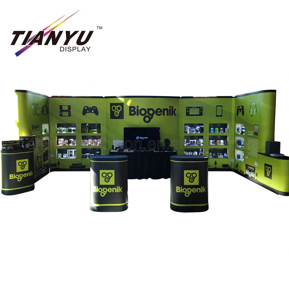 Promotional 4*3 Tension Fabric Pop up Display Stand for Exhibition