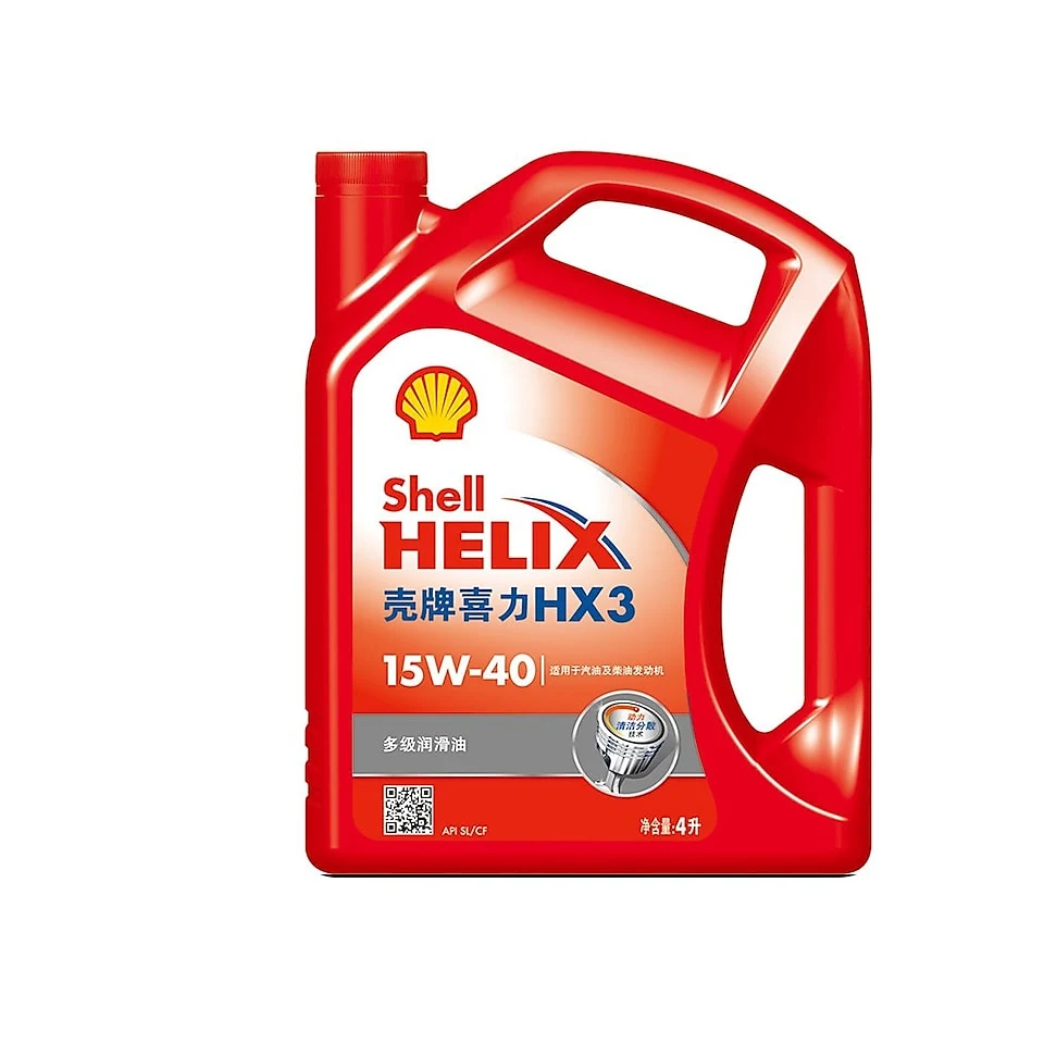 Shell Red Heineken Mineral Oil Helix Hx3 15W-40 SL Grade