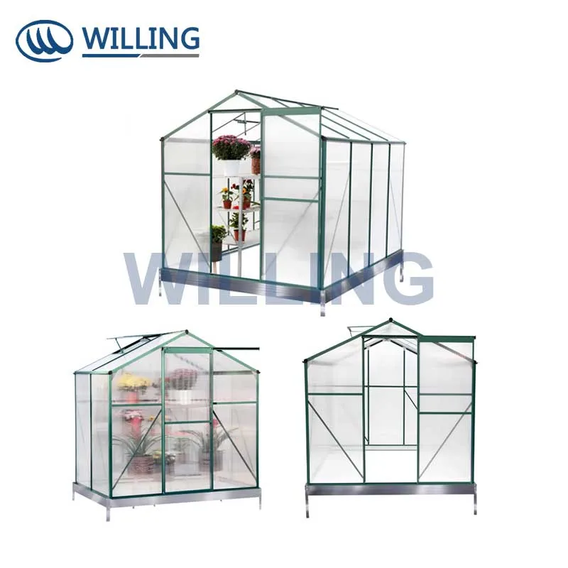 Polycarbonate Garden Greenhouse with Aluminium Green House