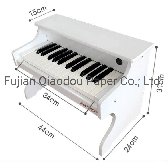 Qiaodou Electronic Music Instrument Toys Colorful Wooden Mini Child Piano for Kids