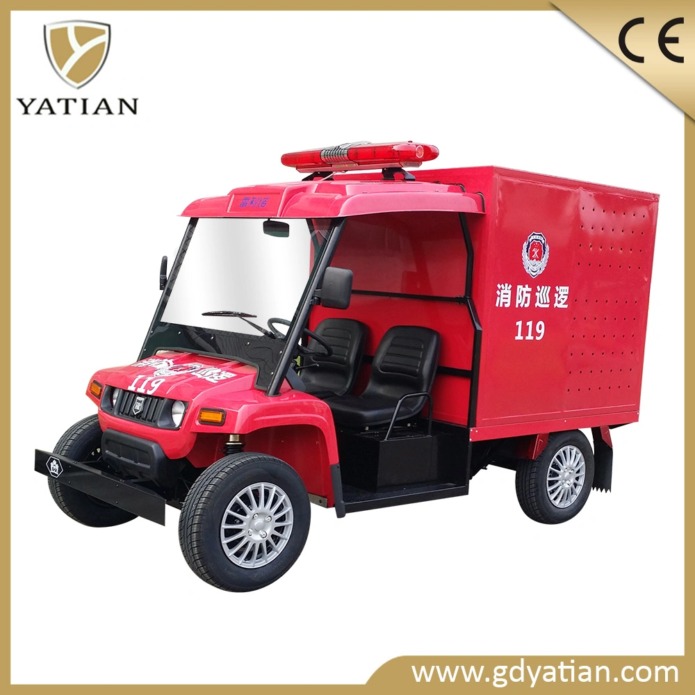 Popular 48V 2 Seater Water Tank Electric Car Fire Fighting Truck