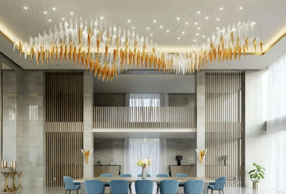 Moderne Glas Kristall Beleuchtung LED Luxus Fancy Lamp Home Hotel Kronleuchter Im Innenbereich