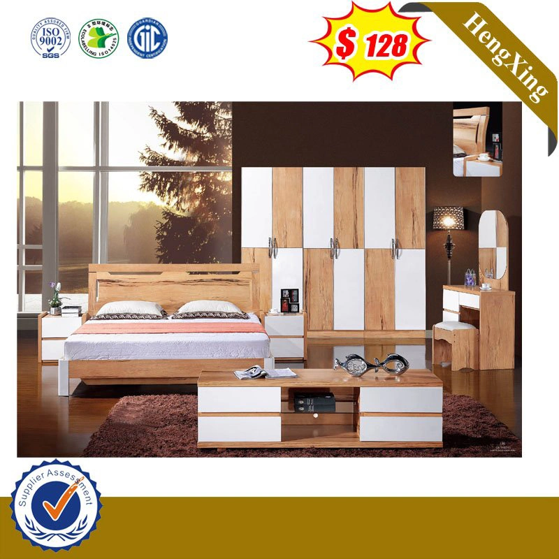 Meubles en bois adulte chinois chambre à coucher avec lit double pliant Canapé-lit King Size