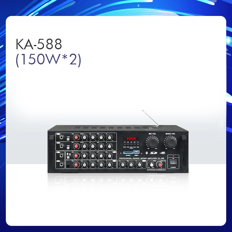 Ka-558 4 Mic Input Professional Digital Mixing Amplifier with USB