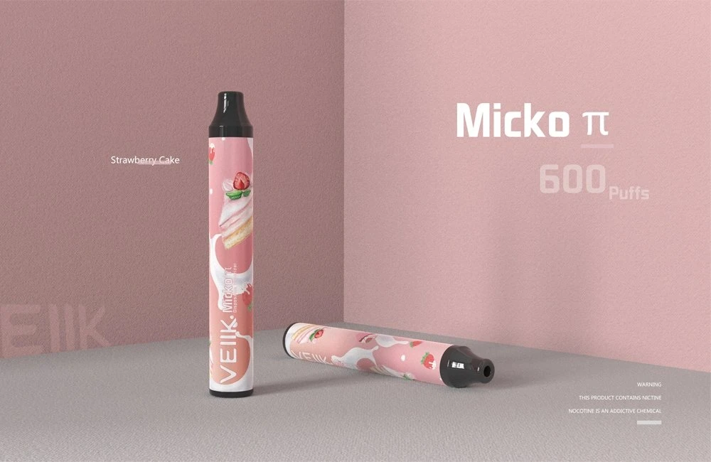 Nuevo Veiik Micko pie precios al por mayor Mini 600 Puffs lápiz desechable VAPE