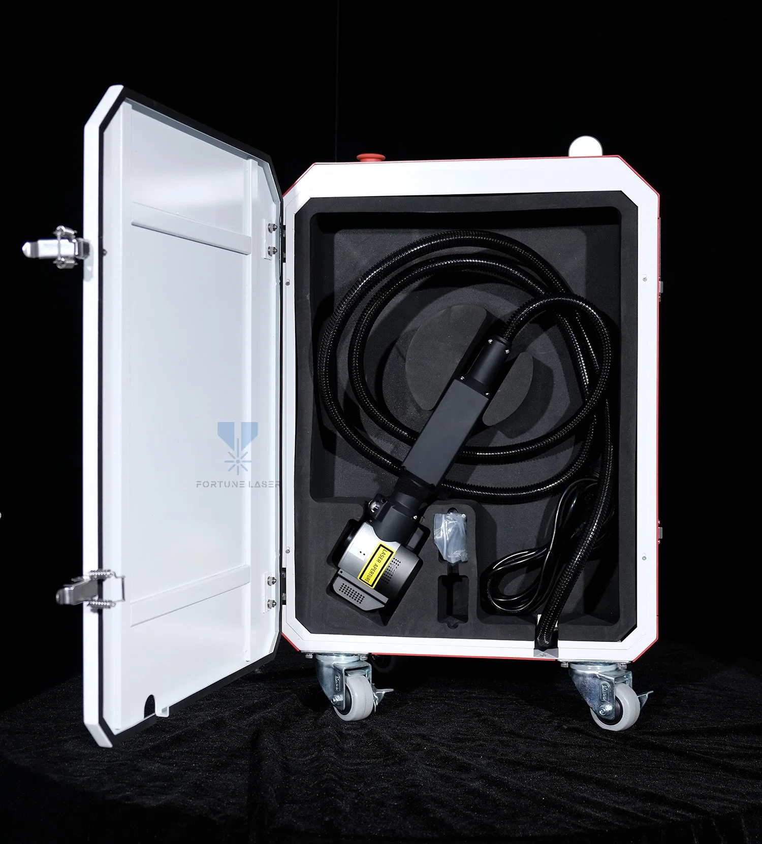 Fiber Laser Rust Removal Machine 50W 100W 200W Portable Pulse Laser Cleaning Machine Sale in Spain France United Kingdom