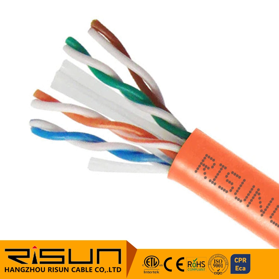 Cuatro colores Factory Outlet UTP CAT6 cable de LAN para el metro