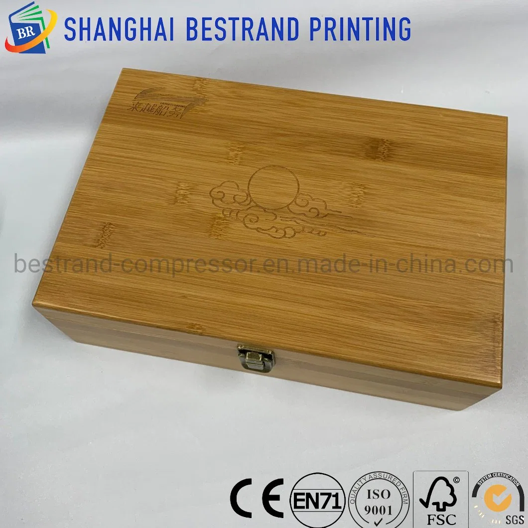 Caja de madera de alta calidad caja de regalo con logotipo personalizado