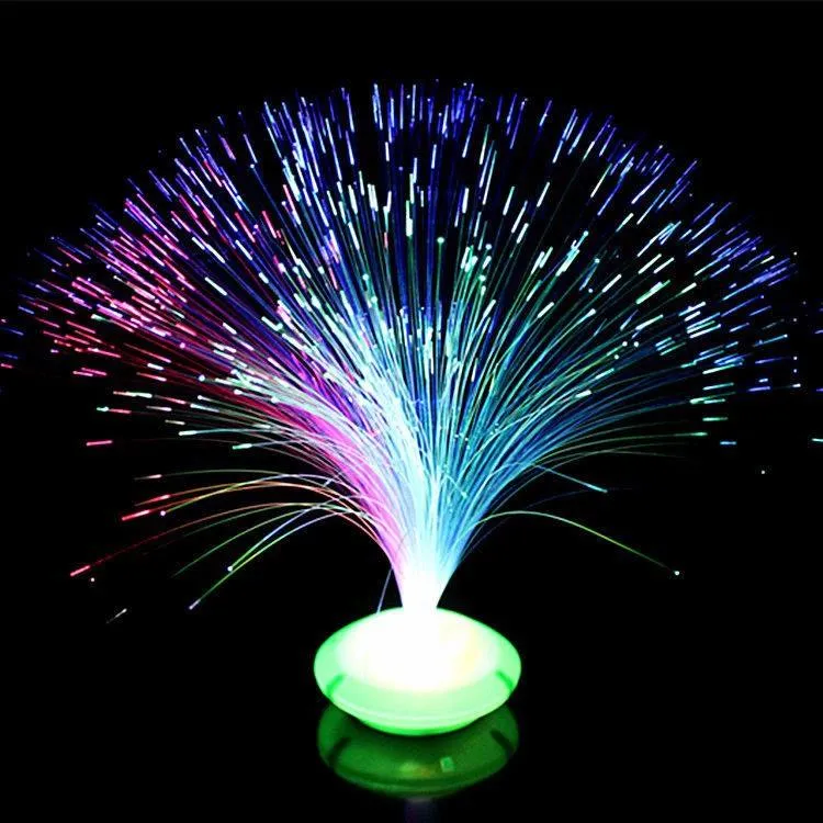 Décoration de Noël enfants jouets coloré LED fibre optique nuit Jouet de lampe