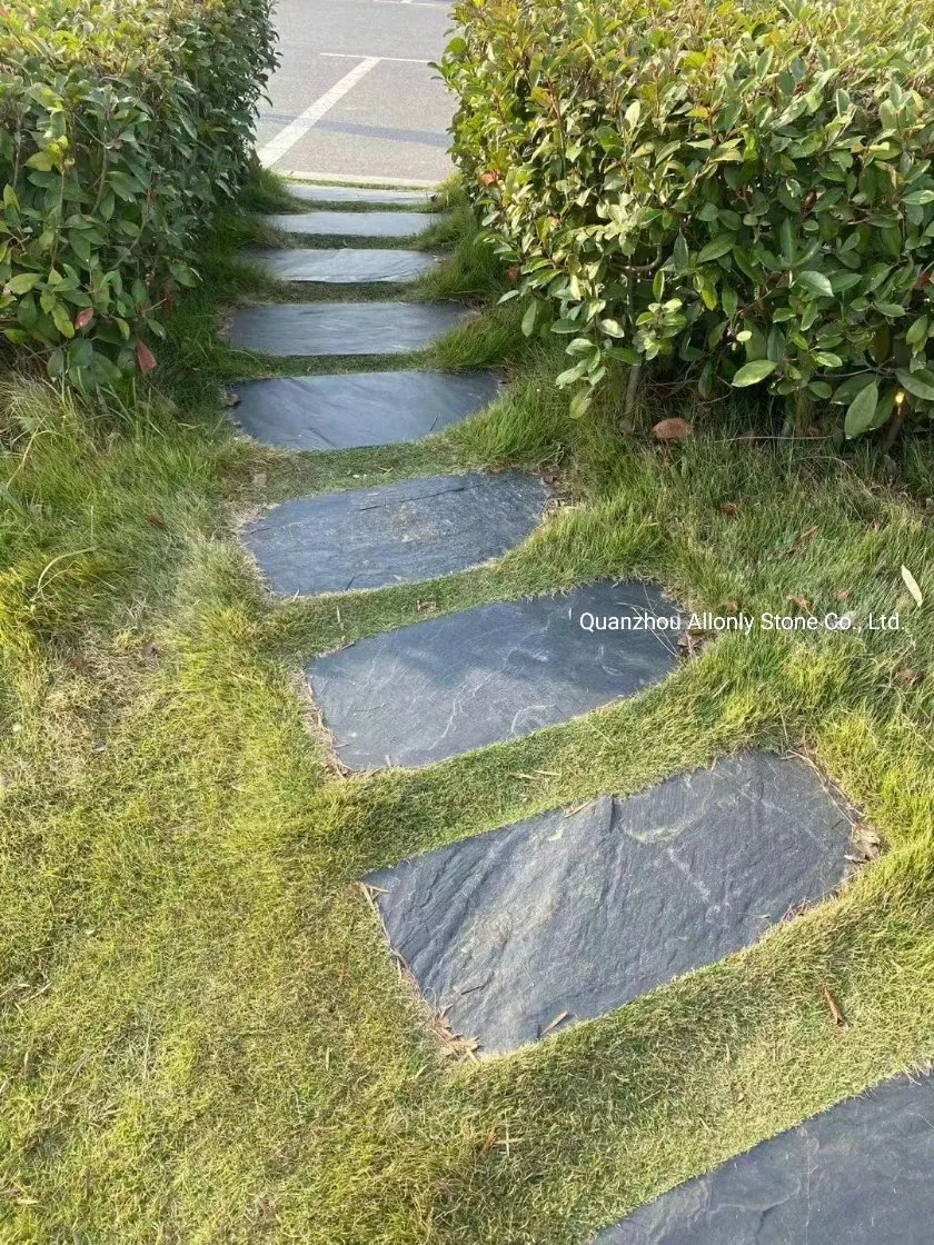 Outdoor Garden Patio Stepping Stone Design Natural Slate Flagstone for Walkway