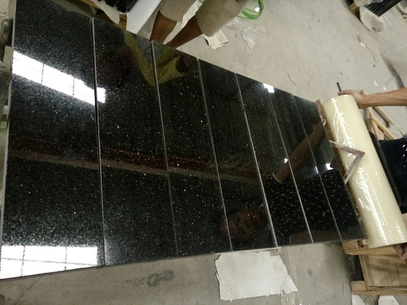 Countertop/Vanity/Worktop Granite for Kitchen/Bathroom Black/White/Gold Shinning Granite