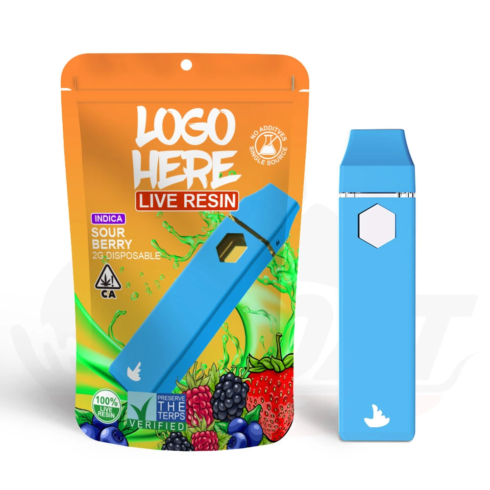 2,0ml 2,0g atomizadores VAPE Pod vacíos con VAPE desechable de embalaje Carga de bobina cerámica tipo C de Pen