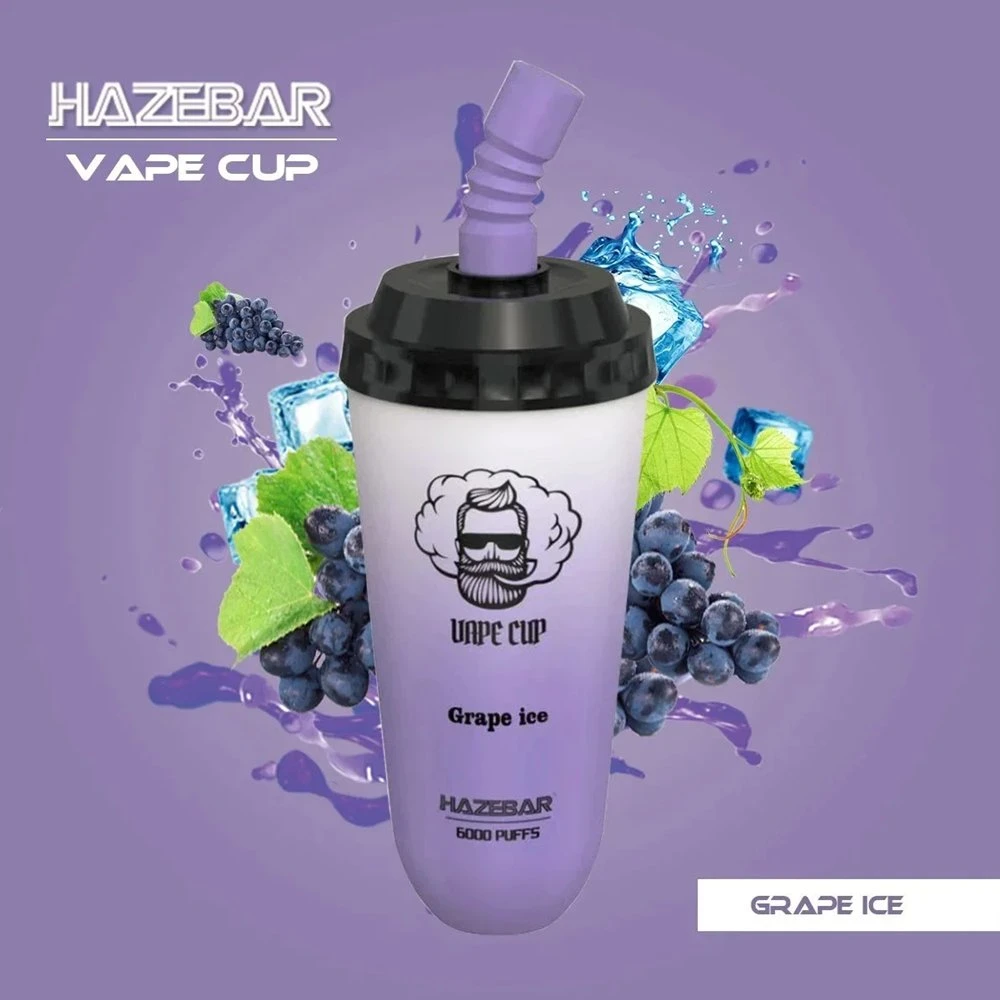 Hazebar Mesii Mini Cup 6000 Puffs Disposable/Chargeable Vape Pen 6K Puff Bar Fruit Flavors Mesh Coil Vaporizer vape