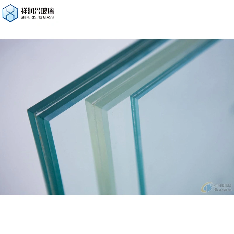 Factory Price Safety Clear Laminated Glass 6.38mm Transparent Colored PVB Film Glass with En Standard