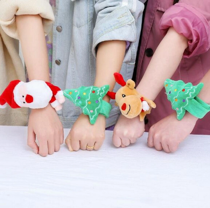 New Style Children's Christmas Gift Plush Old Man Fawn Pop Bracelet