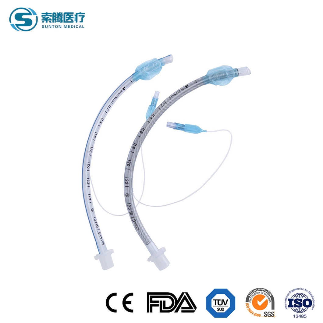 Láser de China Sunton Flex tubo endotraqueal proveedor EOS Desinfección tamaño L tubo endotraqueal OEM de la cirugía láser de alta calidad Oral Cuffed tubo endotraqueal