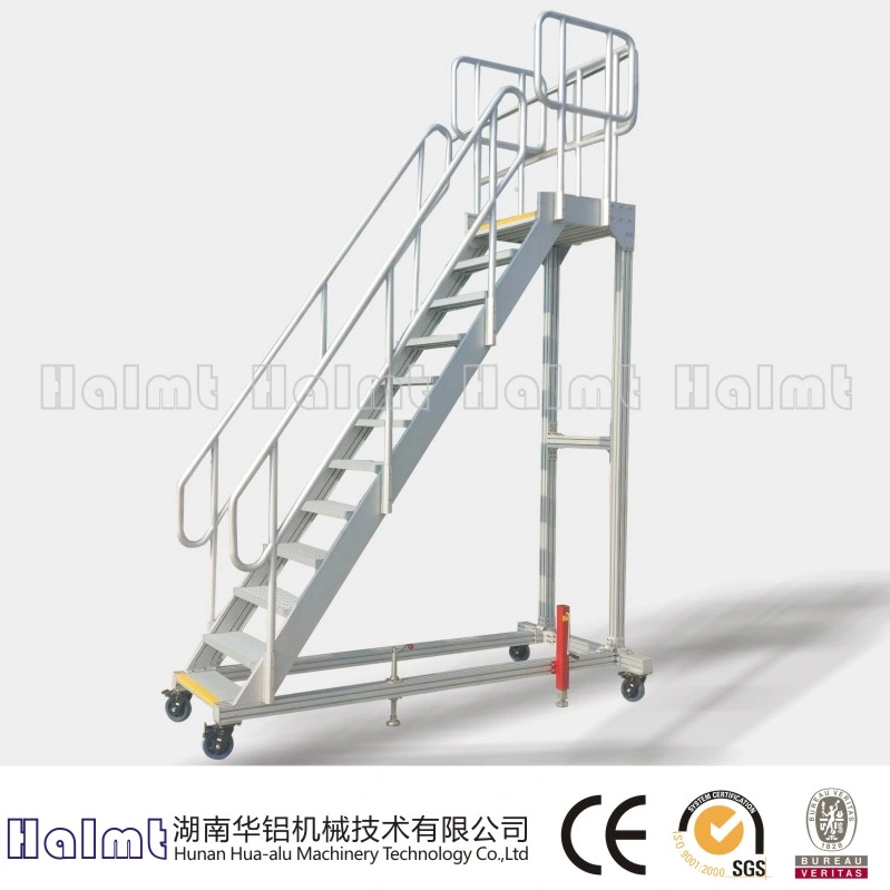 Industrial Mobile Aluminium Platform Step Ladders