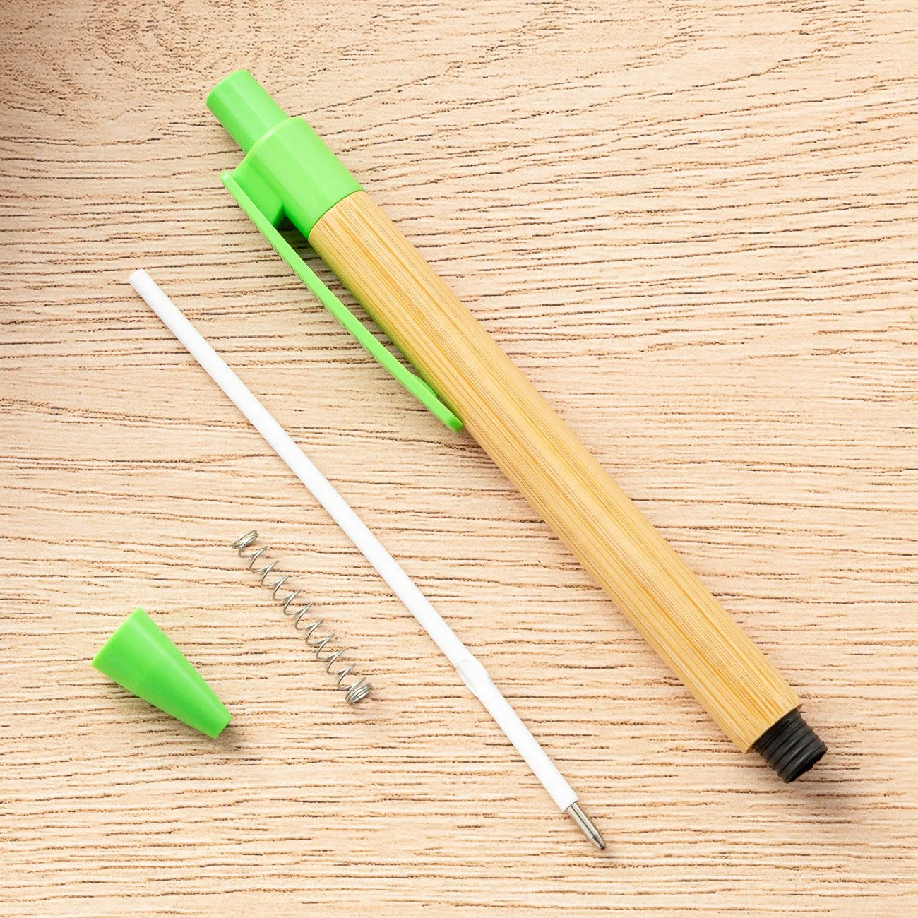 Press Wholesale/Supplier Bamboo Wood Material Advertising Gift Pen Can Print Logo Multi-Color