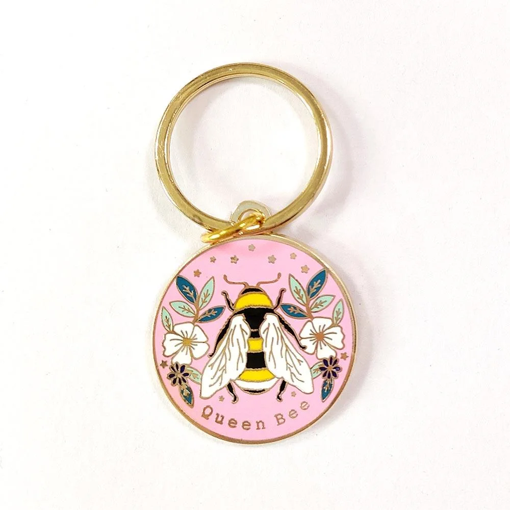 Kpop Key Chains Honeybee Metal Personalised Enamel Custom Designer Cute Hardware Idol Metal Keychains