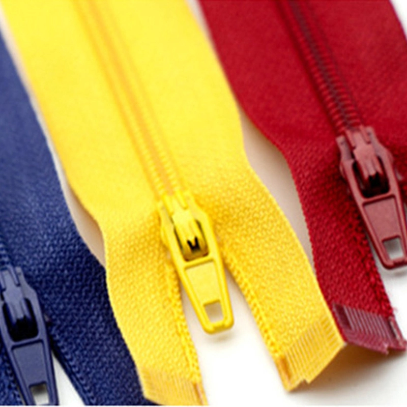 Wholesale/Supplier Direct Factory Sale 3# Nylon Zipper Close-End Colorful Polyester Fabric Tape Apparel Zippers in Stock for Bags Pants