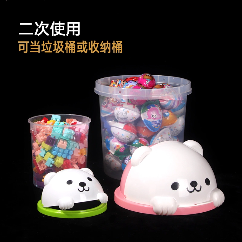 Almacenamiento Bucket Snacks Bucket PP Plastic Bucket Jelly Packaging