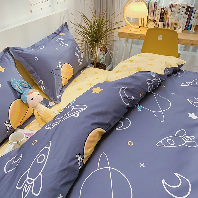 Cartoon Designs Supplier Printed Cheap Cotton Bedding Quilt Cover Home Textile