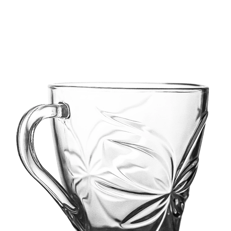 Wholesale/Supplier Transparent Promotional Tumbler Coffee Mug Glass Cup with Handle for Home