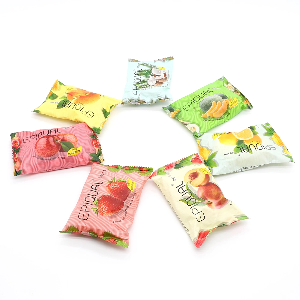 125gr Rose Smell Beauty Bath Soap Customized /Personalized Soap Bar Perfume Floral Soap Jabon with Plastic Bag Pack