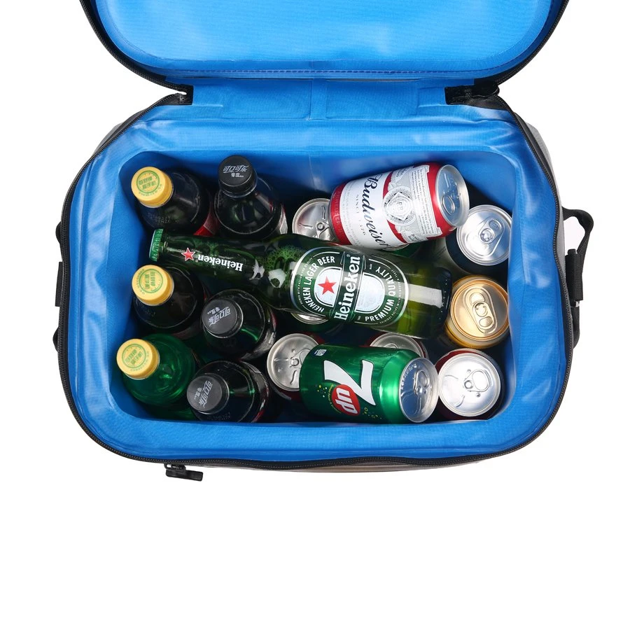 El poliéster llevar vino cerveza comida picnic Bolsa refrigerador aislado para viajes de camping