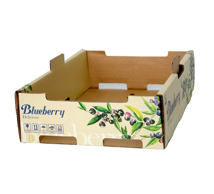 Frutas Apple Peach Blueberry Express Carton Custom Thick forte Shipping Caixa de Embalagem de Logística da caixa de papelão