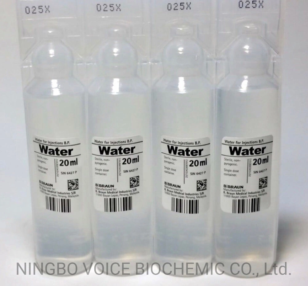 Bp/USP 20ml/10ml/5ml Sterile Water for Injection