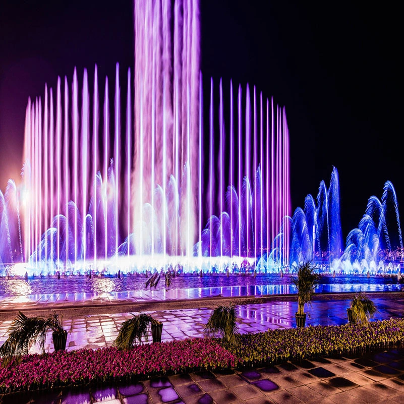 Multimedia Music Water Curtain Movies Fountain Digital Screen Projection on The Water