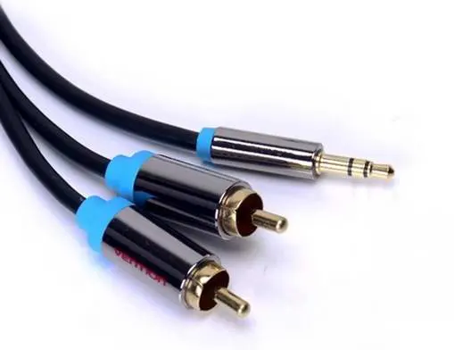 De 3,5 mm estéreo 2m a 2Cable RCA Cable AV buena