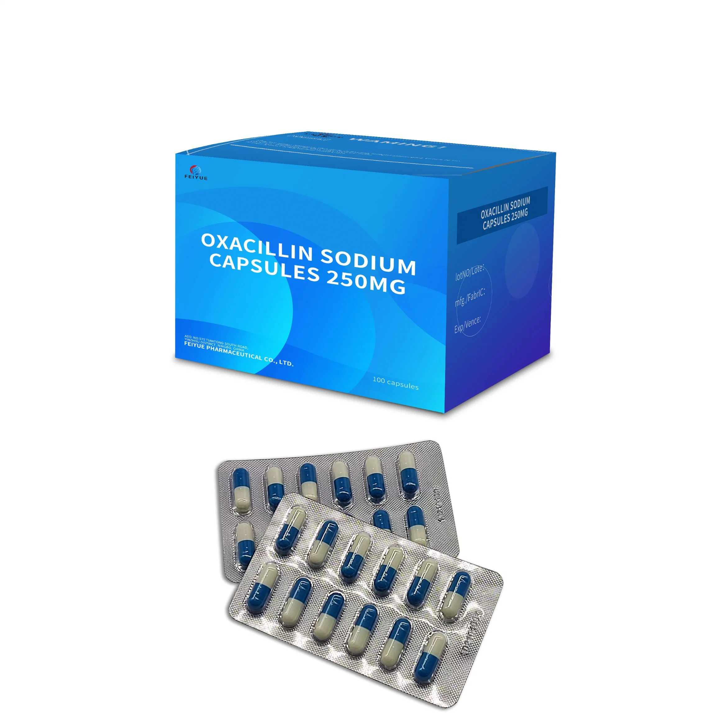 Las cápsulas de sodio de alta Quility oxacilina 250mg 500mg